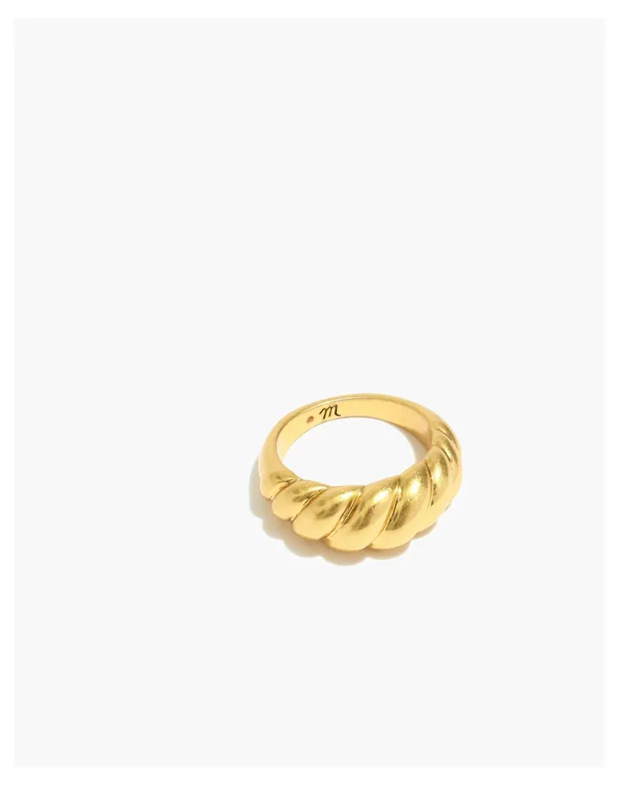 Women Puffed Dome Ring Vintage Gold Madewell Rings