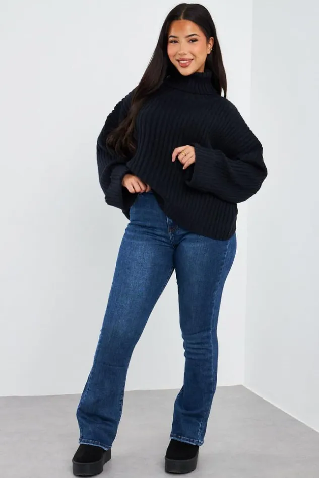 Women Pull Ctel Col Roul Noir Black Brentiny Paris Sweaters and Sweatshirts