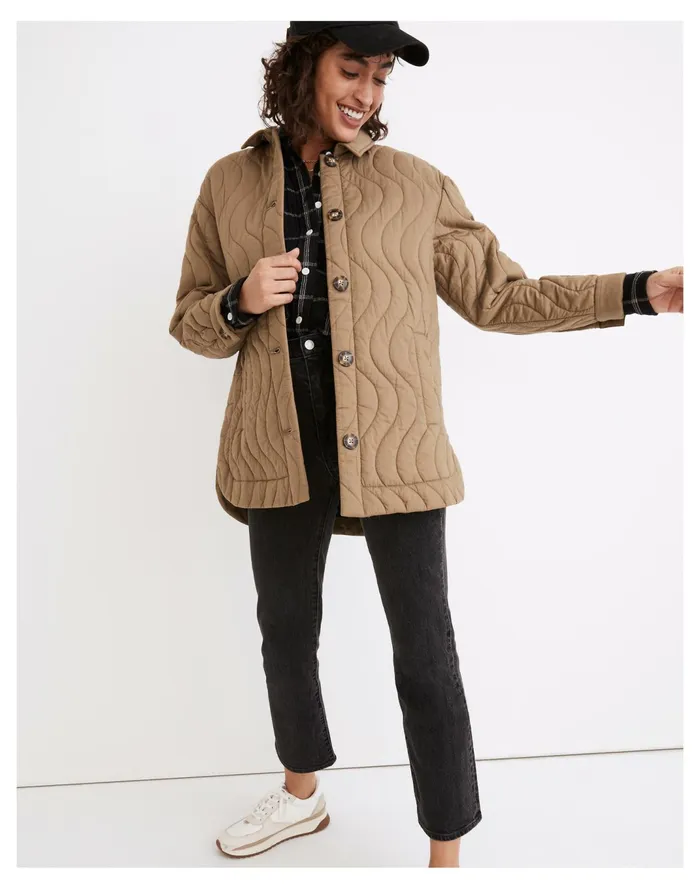 Women Quilted Belrose Shirt Jacket Distant Surplus Madewell Jackets Women Quilted Belrose Shirt Jacket Distant Surplus Madewell Jackets