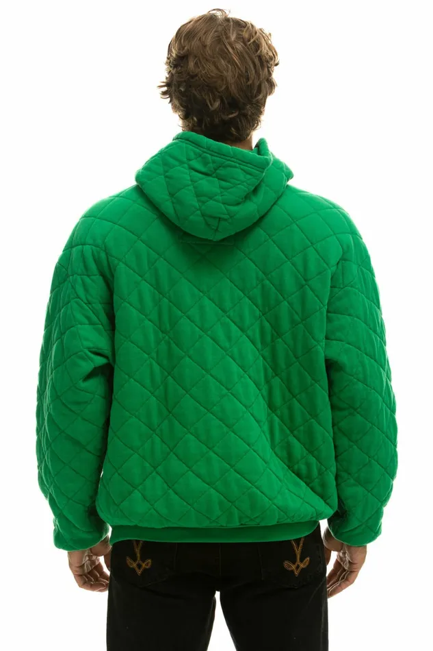 Women QUILTED RELAXED PULLOVER HOODIE 8211 KELLY GREEN Aviator Nation Hoodies Women QUILTED RELAXED PULLOVER HOODIE 8211 KELLY GREEN Aviator Nation Hoodies
