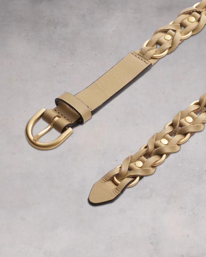 Women Rag and Bone Belts Aria Chain Belt Dune Women Rag and Bone Belts Aria Chain Belt Dune