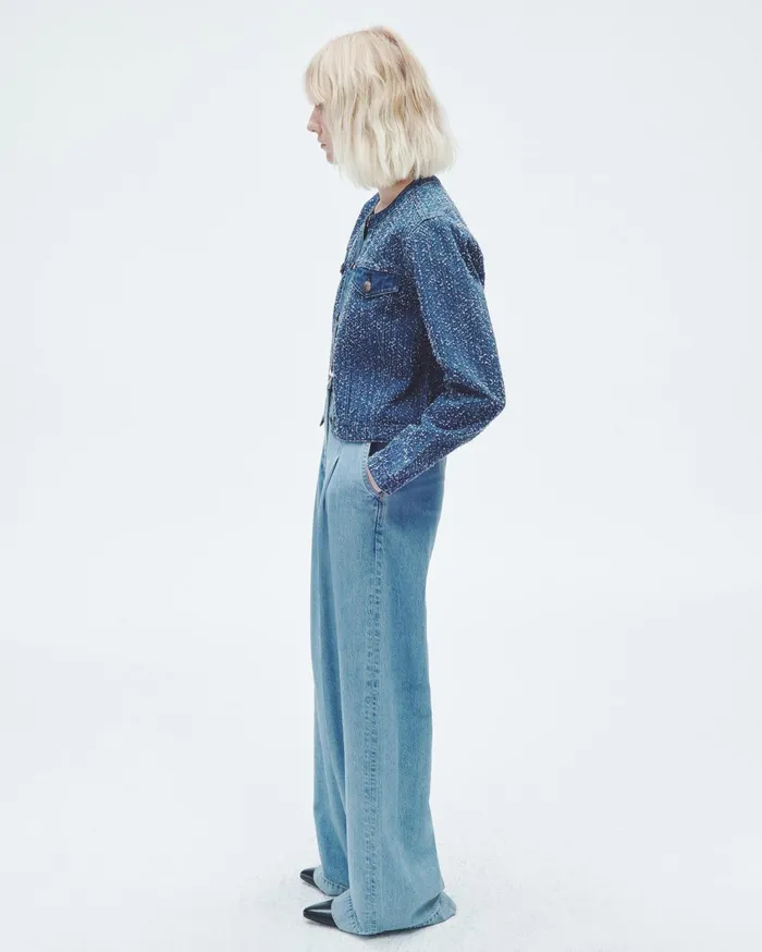 Women Rag and Bone Blazers and Vests Cora Denim Jacket Midtweed Women Rag and Bone Blazers and Vests Cora Denim Jacket Midtweed