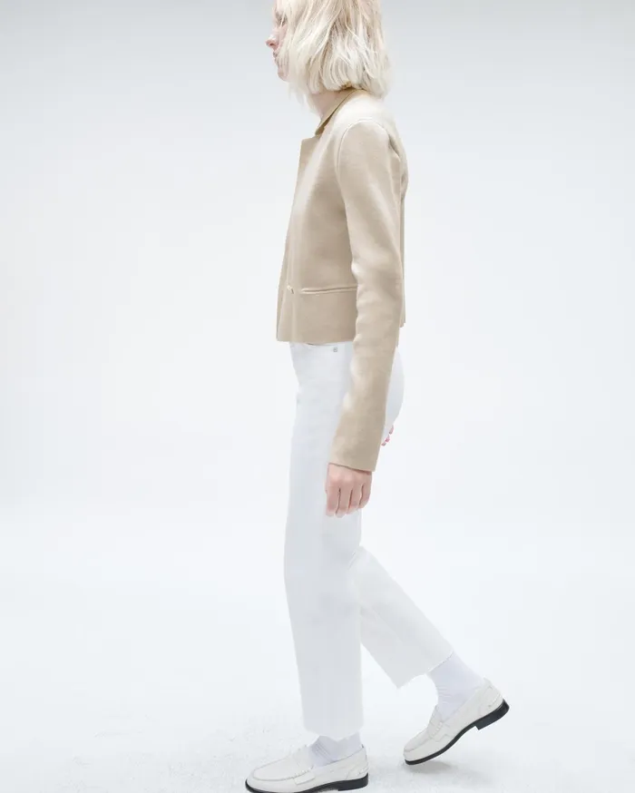 Women Rag and Bone Blazers and Vests Joy Merino Wool Blazer Ivory Women Rag and Bone Blazers and Vests Joy Merino Wool Blazer Ivory