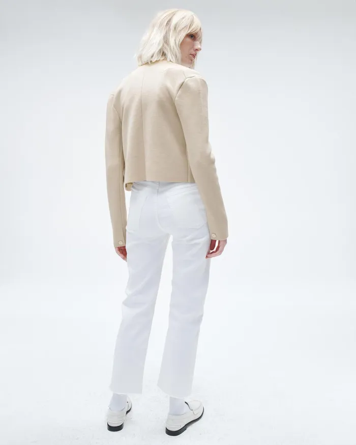 Women Rag and Bone Blazers and Vests Joy Merino Wool Blazer Ivory Women Rag and Bone Blazers and Vests Joy Merino Wool Blazer Ivory