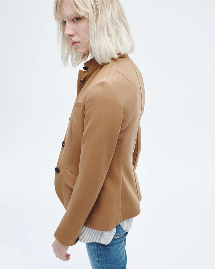 Women Rag and Bone Blazers and Vests Slade Ponte Blazer Camel Women Rag and Bone Blazers and Vests Slade Ponte Blazer Camel