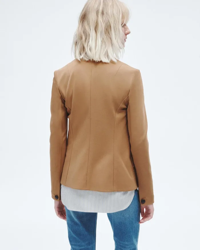 Women Rag and Bone Blazers and Vests Slade Ponte Blazer Camel Women Rag and Bone Blazers and Vests Slade Ponte Blazer Camel