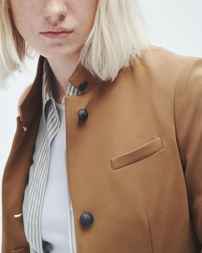 Women Rag and Bone Blazers and Vests Slade Ponte Blazer Camel Women Rag and Bone Blazers and Vests Slade Ponte Blazer Camel