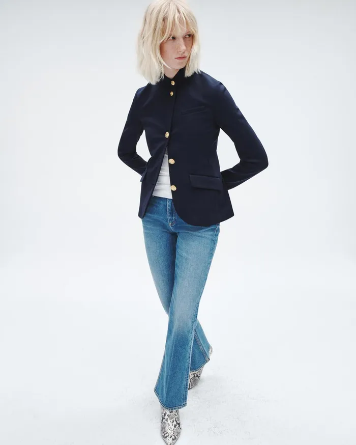 Women Rag and Bone Blazers and Vests Slade Ponte Blazer Salute Women Rag and Bone Blazers and Vests Slade Ponte Blazer Salute