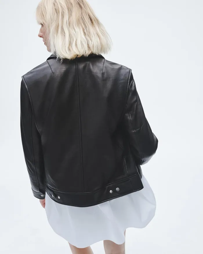 Women Rag and Bone Coats and Jackets Manon Leather Jacket Black Women Rag and Bone Coats and Jackets Manon Leather Jacket Black
