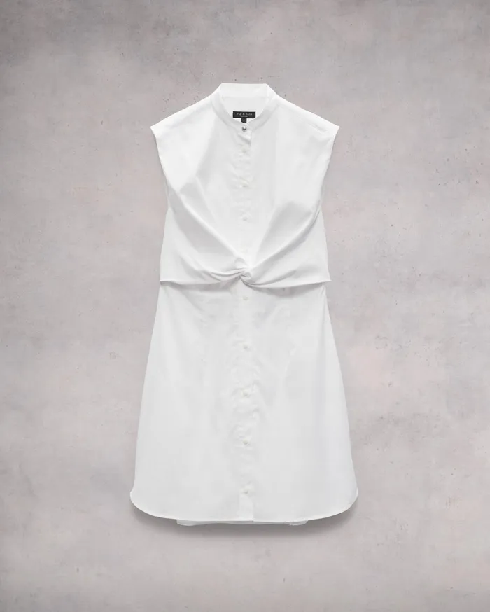 Women Rag and Bone Dresses and Skirts Louisa Cotton Poplin Dress White Women Rag and Bone Dresses and Skirts Louisa Cotton Poplin Dress White
