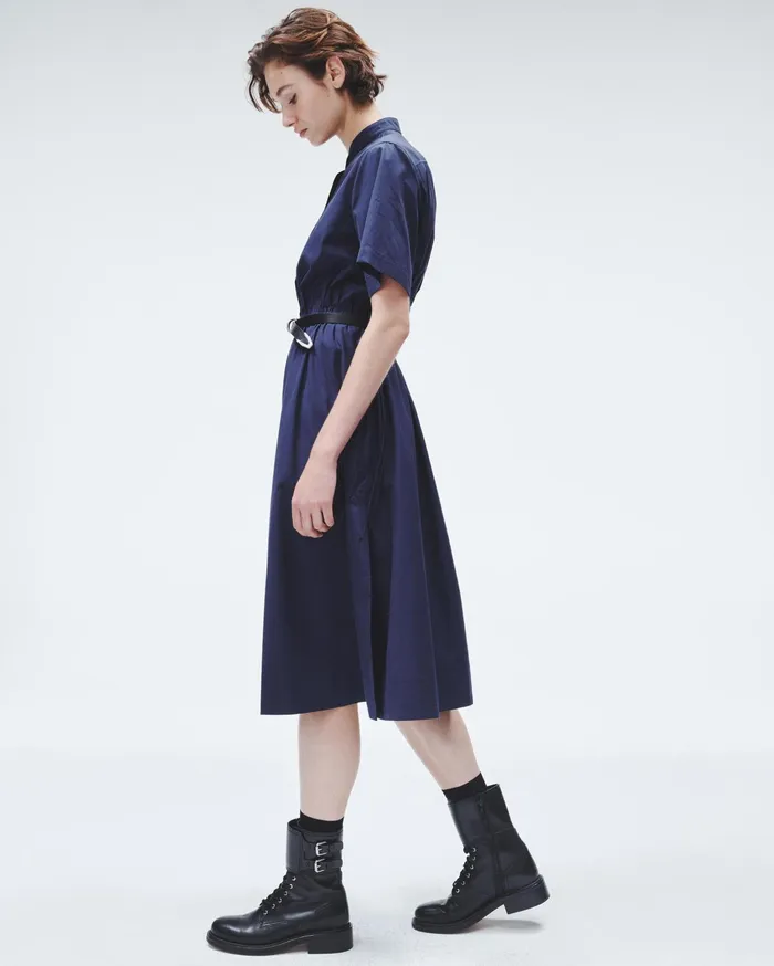 Women Rag and Bone Dresses and Skirts Ronan Cotton Poplin Dress Navy Women Rag and Bone Dresses and Skirts Ronan Cotton Poplin Dress Navy