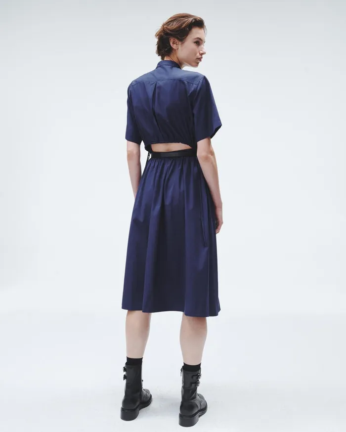 Women Rag and Bone Dresses and Skirts Ronan Cotton Poplin Dress Navy Women Rag and Bone Dresses and Skirts Ronan Cotton Poplin Dress Navy