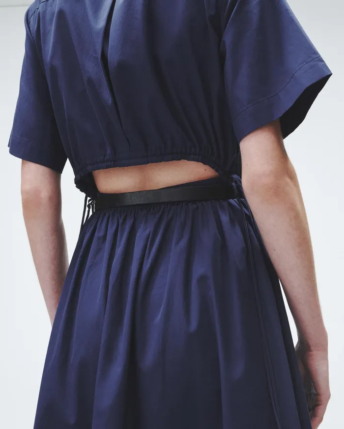 Women Rag and Bone Dresses and Skirts Ronan Cotton Poplin Dress Navy Women Rag and Bone Dresses and Skirts Ronan Cotton Poplin Dress Navy