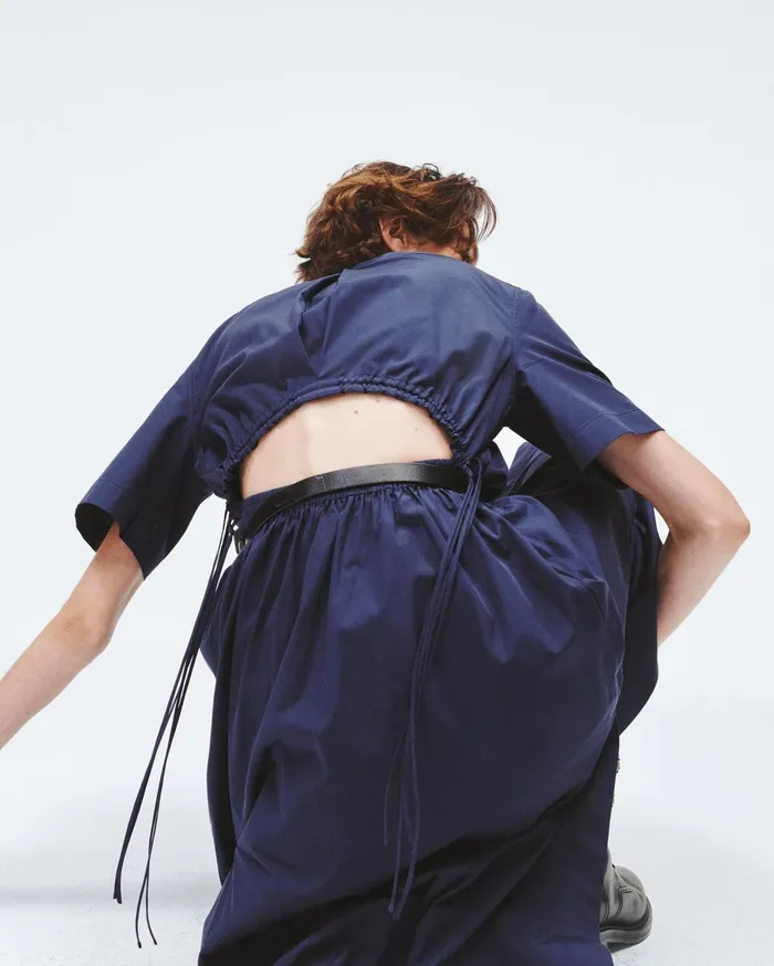Women Rag and Bone Dresses and Skirts Ronan Cotton Poplin Dress Navy Women Rag and Bone Dresses and Skirts Ronan Cotton Poplin Dress Navy