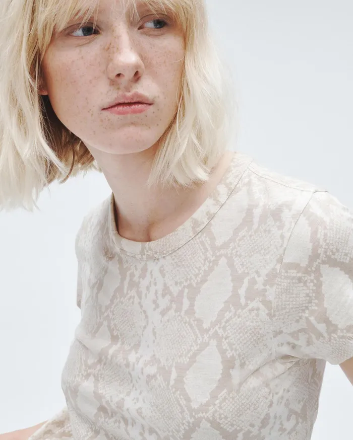 Women Rag and Bone TShirts Allover Snake Tee Snake Print Women Rag and Bone TShirts Allover Snake Tee Snake Print