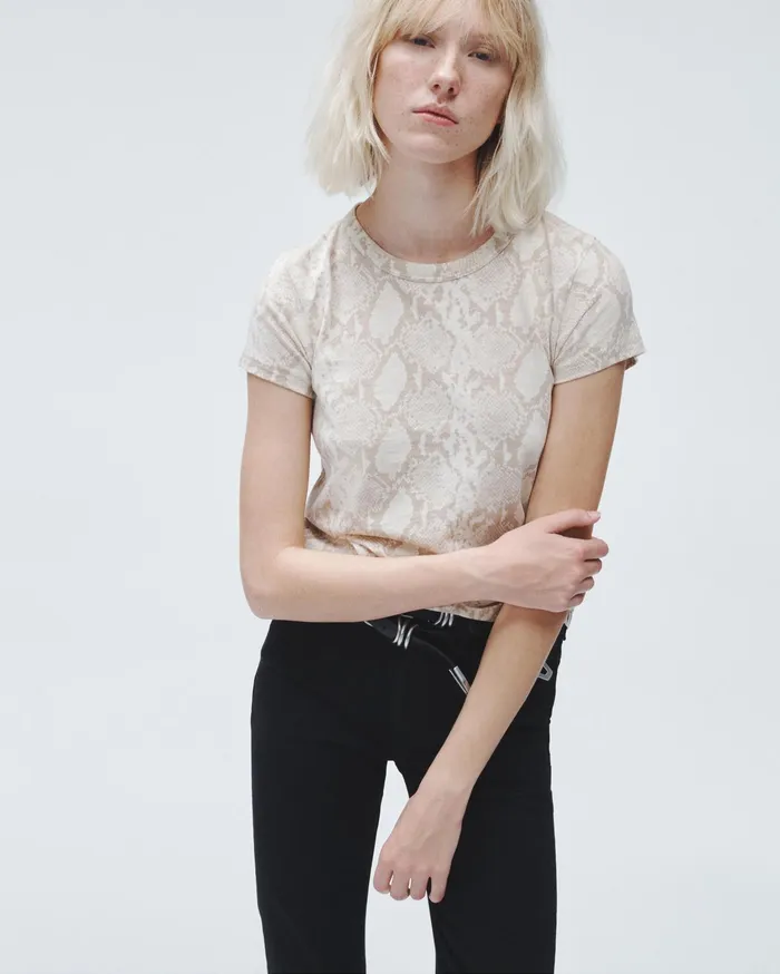 Women Rag and Bone TShirts Allover Snake Tee Snake Print Women Rag and Bone TShirts Allover Snake Tee Snake Print