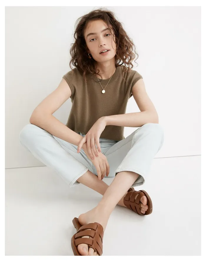 Women Responsible Weightless Cashmere Sweater Tank Distant Surplus Madewell Sweaters
