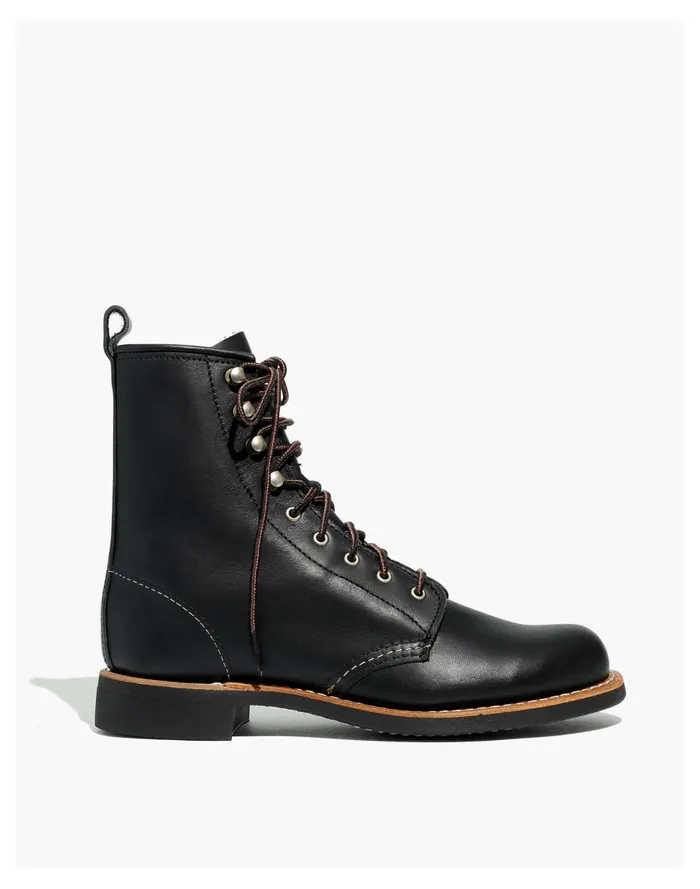 Women Red Wing Silversmith Lace Up Boots Black Boundary Madewell Boots