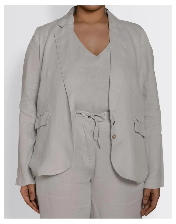 Women Reistor Hemp Shes Everything Blazer Grey Madewell Jackets