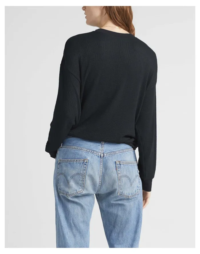 Women Richer Poorer Bounce Knit Unwind Pullover Black Madewell Sweatshirts and Sweatpants Women Richer Poorer Bounce Knit Unwind Pullover Black Madewell Sweatshirts and Sweatpants