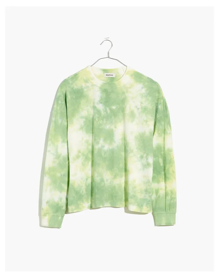 Women Richer Poorer Long Sleeve Relaxed Tee Green Storm Madewell Sweatshirts and Sweatpants Women Richer Poorer Long Sleeve Relaxed Tee Green Storm Madewell Sweatshirts and Sweatpants