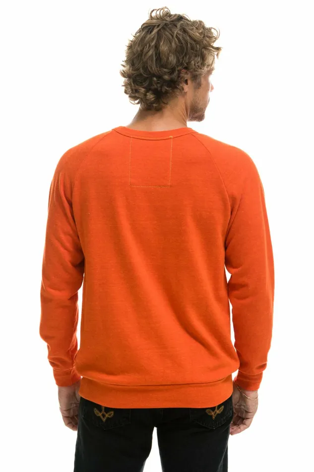 Women RIDE LOGO WHITE CREW SWEATSHIRT 8211 ORANGE Aviator Nation UnisexCrewSweatshirt Women RIDE LOGO WHITE CREW SWEATSHIRT 8211 ORANGE Aviator Nation UnisexCrewSweatshirt