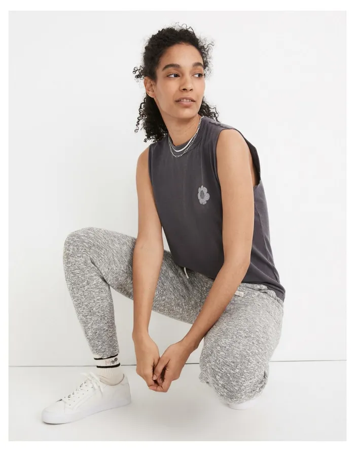 Women Rivet and Thread Daisy Logo Graphic Cutoff Muscle Tee Crushed Blackberry Madewell Tees Women Rivet and Thread Daisy Logo Graphic Cutoff Muscle Tee Crushed Blackberry Madewell Tees