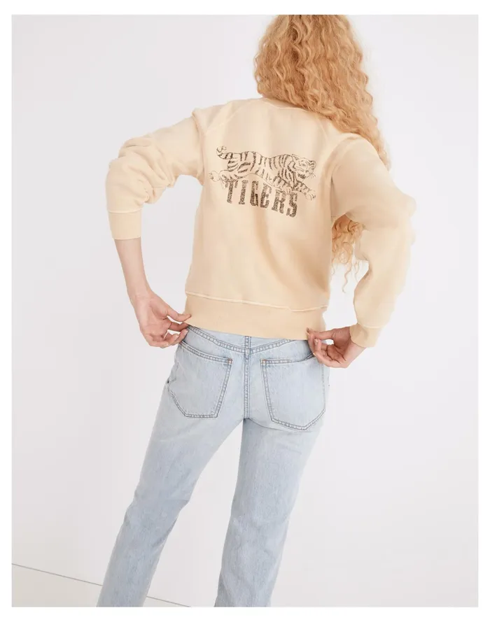Women Rivet and Thread Tigers Graphic Easy Sweatshirt French Vanilla Madewell Sweatshirts and Sweatpants Women Rivet and Thread Tigers Graphic Easy Sweatshirt French Vanilla Madewell Sweatshirts and Sweatpants