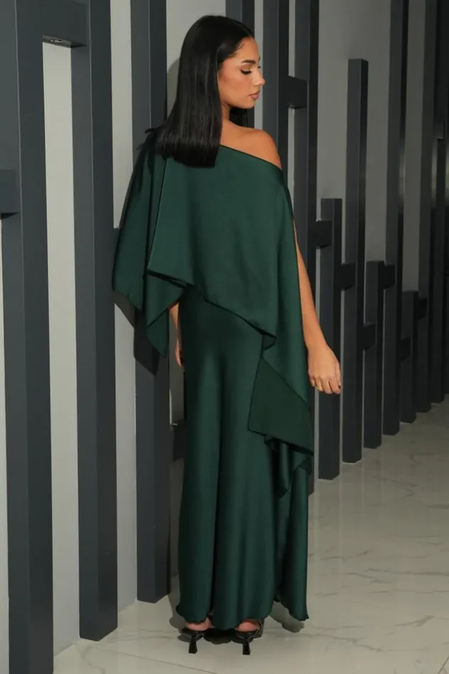 Women Robe 2 Pices Bustier Poncho Satin Vert Fonc Green Brentiny Paris Short Dresses Women Robe 2 Pices Bustier Poncho Satin Vert Fonc Green Brentiny Paris Short Dresses