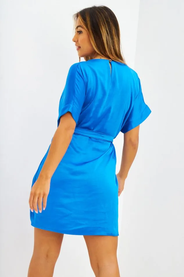 Women Robe MiLongue Satine Avec Ceinture Nouer Rose Blue Brentiny Paris Satin Dresses Women Robe MiLongue Satine Avec Ceinture Nouer Rose Blue Brentiny Paris Satin Dresses