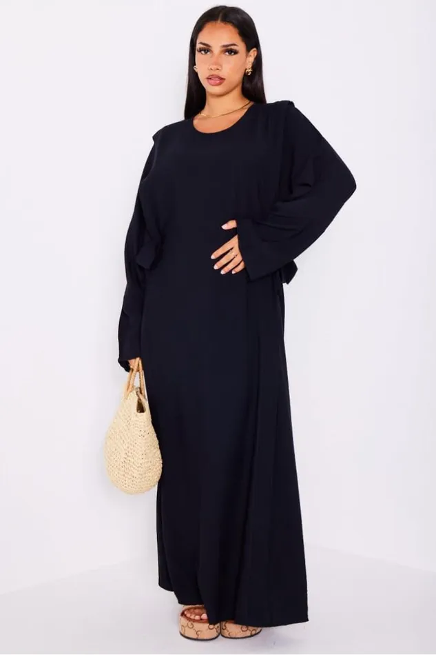 Women Robe Noire Empicement Nou Sur Les Cts Black Brentiny Paris Short Dresses Women Robe Noire Empicement Nou Sur Les Cts Black Brentiny Paris Short Dresses