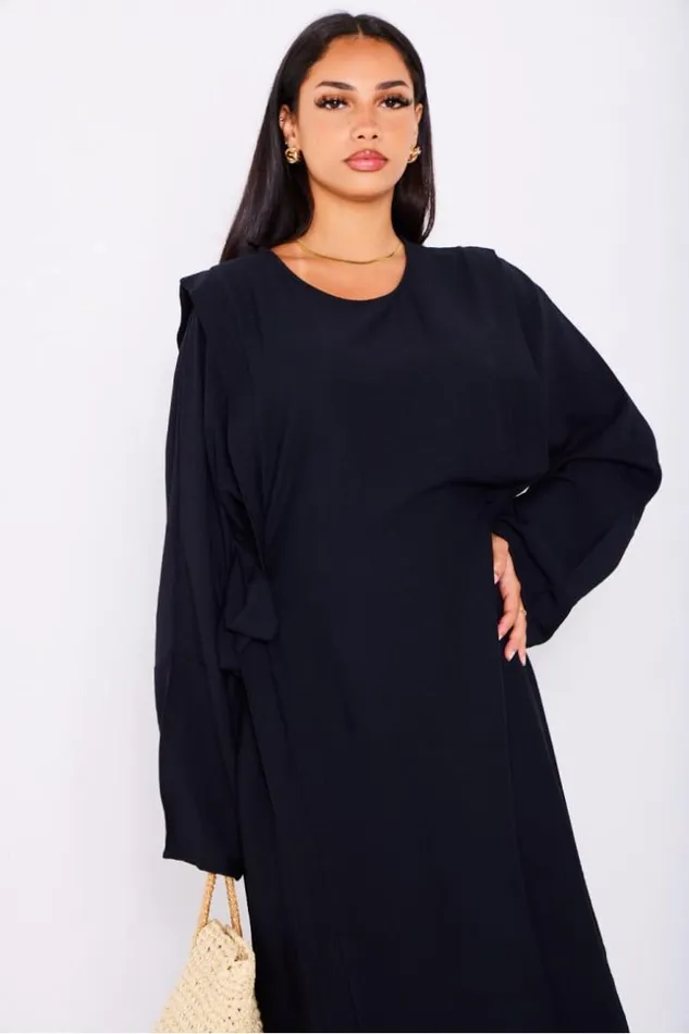 Women Robe Noire Empicement Nou Sur Les Cts Black Brentiny Paris Short Dresses Women Robe Noire Empicement Nou Sur Les Cts Black Brentiny Paris Short Dresses