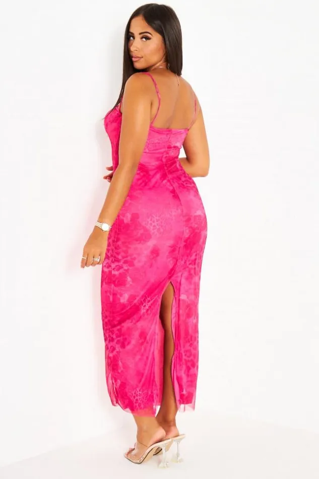 Women Robe Rose A Bretelles En Voile Motif Pink Brentiny Paris Short Dresses Women Robe Rose A Bretelles En Voile Motif Pink Brentiny Paris Short Dresses