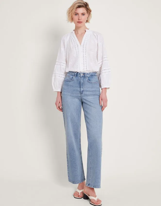 Women Ruby Wide Leg Jeans Blue Monsoon Trousers and Jeans