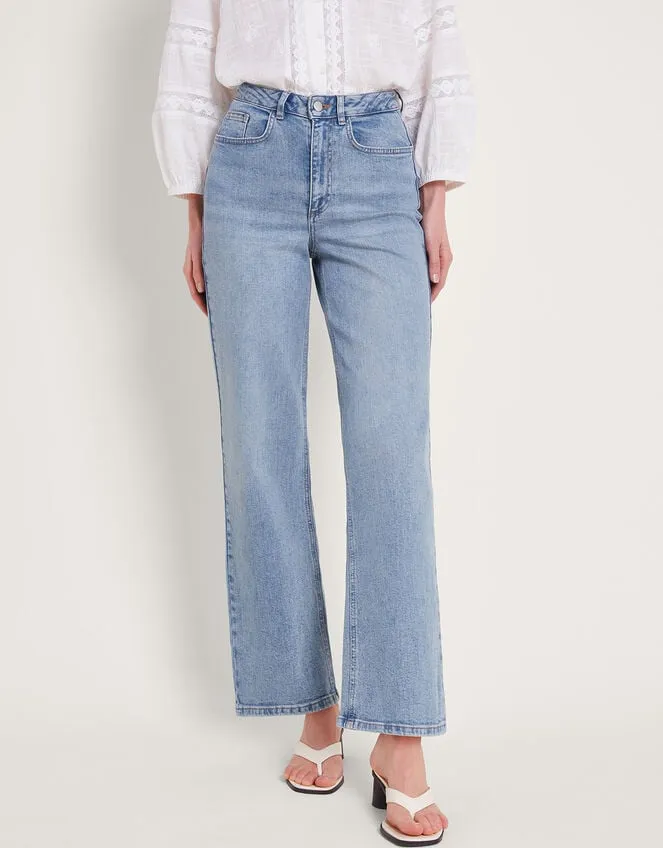 Women Ruby Wide Leg Jeans Blue Monsoon Trousers and Jeans