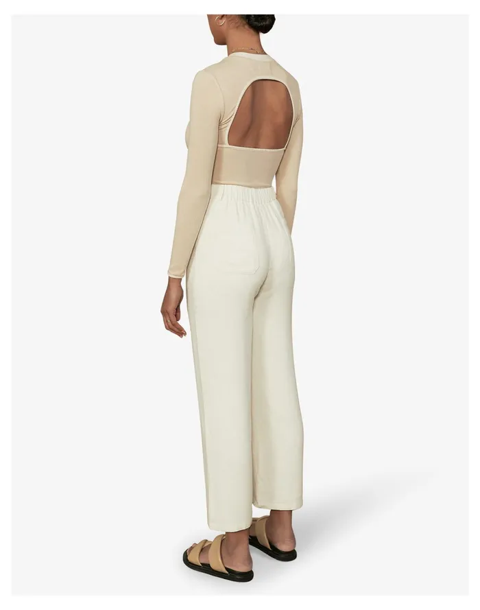 Women Sancia Asa Straight Pants Cream Madewell Pants Women Sancia Asa Straight Pants Cream Madewell Pants