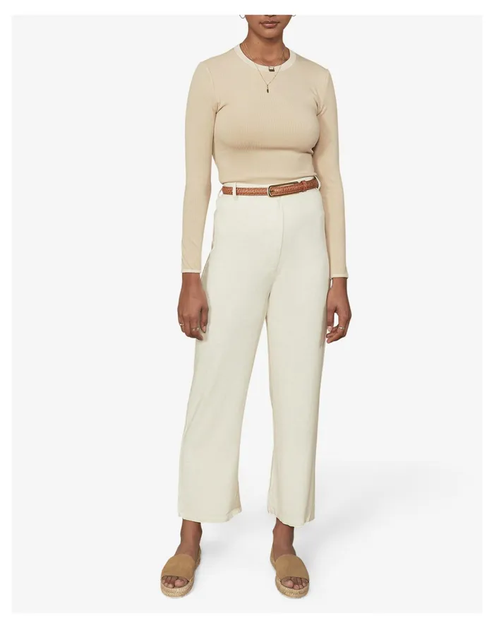 Women Sancia Asa Straight Pants Cream Madewell Pants Women Sancia Asa Straight Pants Cream Madewell Pants