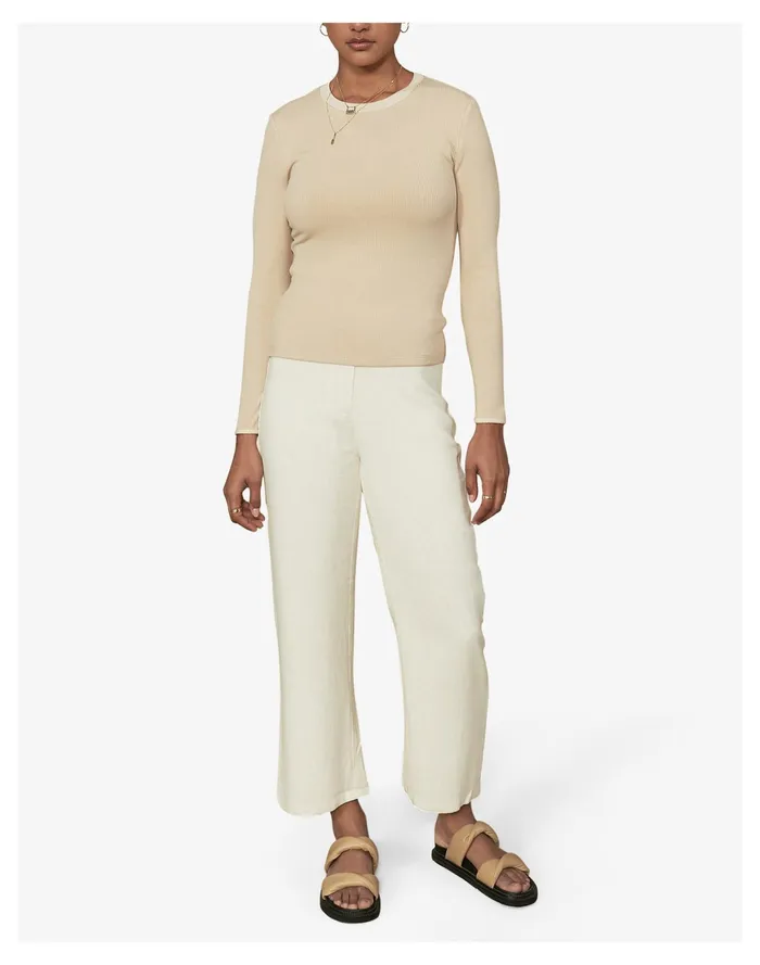 Women Sancia Asa Straight Pants Cream Madewell Pants Women Sancia Asa Straight Pants Cream Madewell Pants