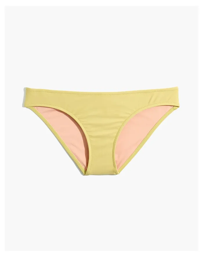 Women Second Wave Classic Bikini Bottom Crisp Pear Madewell Swim Women Second Wave Classic Bikini Bottom Crisp Pear Madewell Swim