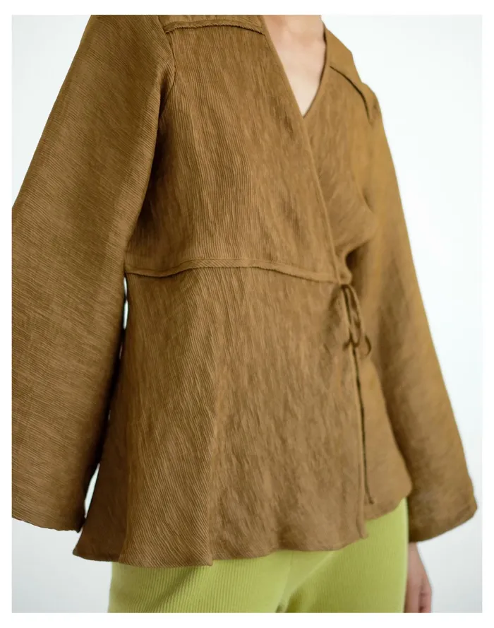 Women SELVA NEGRA Kyoto Blouse Caramel Madewell Tops and Shirts Women SELVA NEGRA Kyoto Blouse Caramel Madewell Tops and Shirts