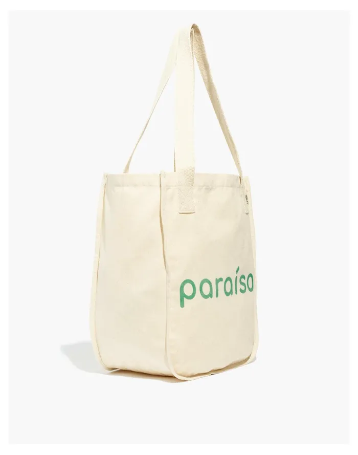 Women Ser Paraso Organic Cotton Reusable Tote Bag White Multi Madewell Totes Women Ser Paraso Organic Cotton Reusable Tote Bag White Multi Madewell Totes