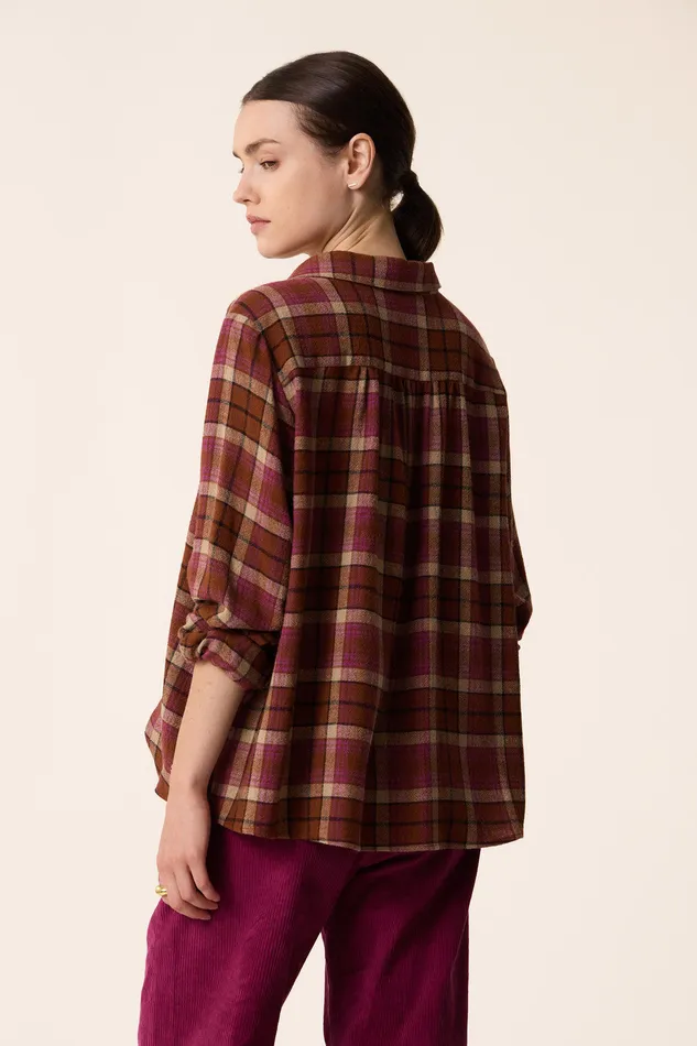 Women Shirt Vioni Matobo Chemise Viscose Et Laine Multicolore Des Petits Hauts Blouses Shirts and Tops