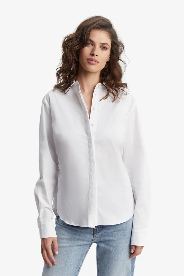 Women Shirts and Blouses Bardot Hades Cut Out Shirt In Orchid White Orchid White
