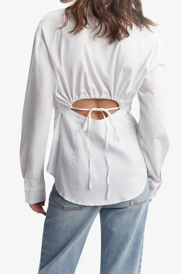 Women Shirts and Blouses Bardot Hades Cut Out Shirt In Orchid White Orchid White Women Shirts and Blouses Bardot Hades Cut Out Shirt In Orchid White Orchid White