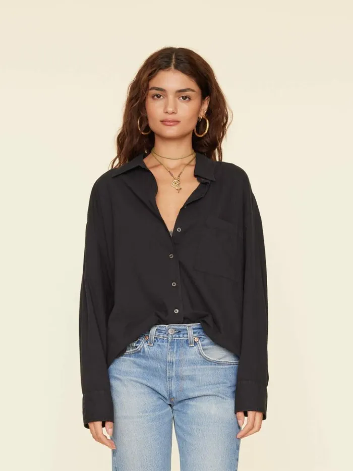 Women Shirts Xirena Black Sydney Shirt