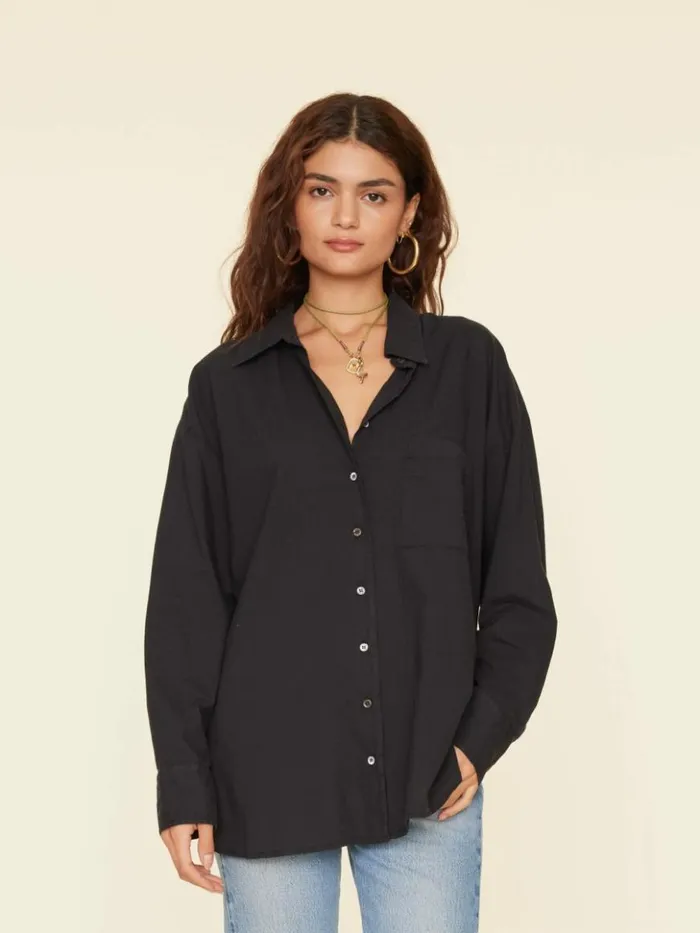Women Shirts Xirena Black Sydney Shirt
