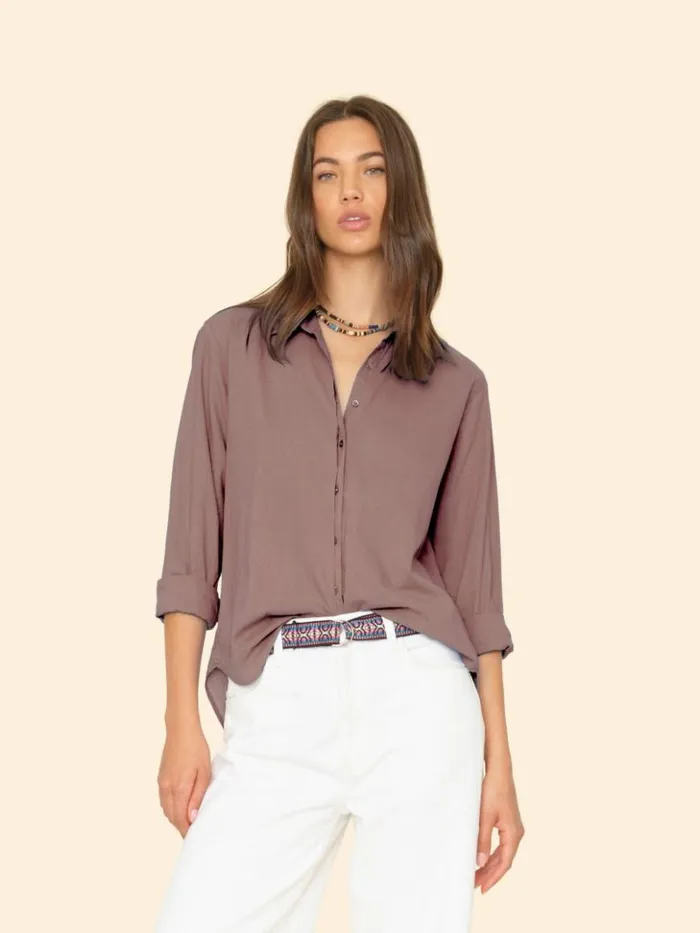 Women Shirts Xirena Brownstone Quinn Shirt