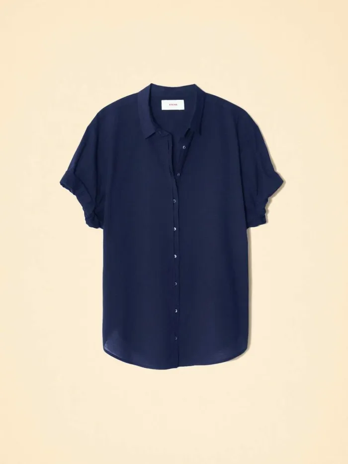 Women Shirts Xirena Navy Channing Shirt