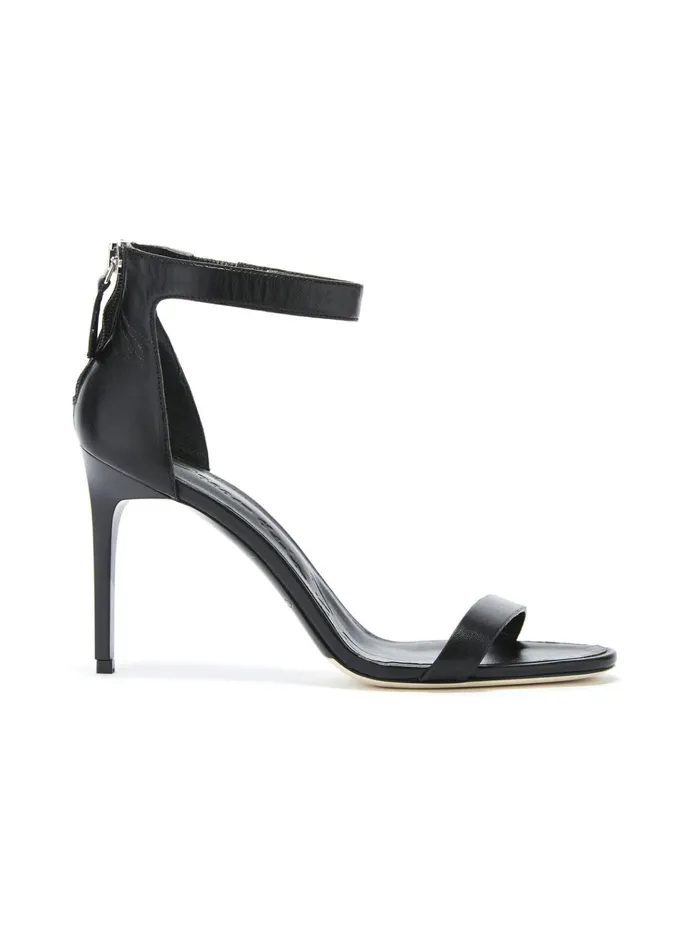 Women Shoes Oscar De La Renta Black Leather Ange Sandals Black