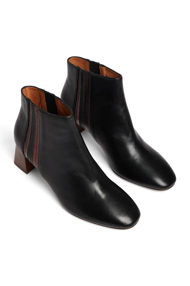 Women Shoes Paloula Noir Bottines Cuir Nappa Noir Des Petits Hauts Shoes and Socks